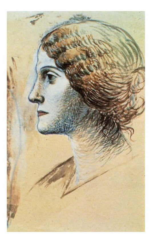 1919 Portrait d'Olga1 by Pablo Picasso, vintage artwork, 16x12"(A3) Poster