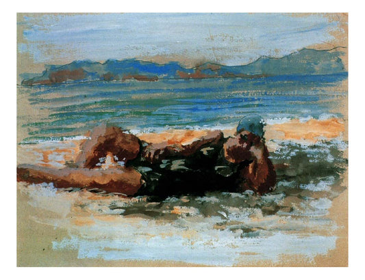 1920 Baigneuse sur la plage by Pablo Picasso, vintage artwork, 16x12"(A3) Poster