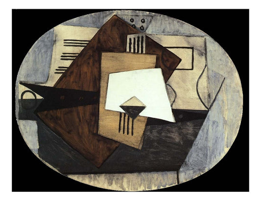 1920 Composition by Pablo Picasso, vintage artwork, 16x12"(A3) Poster