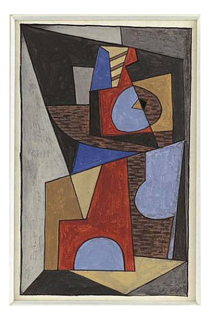 1920 Composition cubiste by Pablo Picasso, vintage artwork, 16x12"(A3) Poster