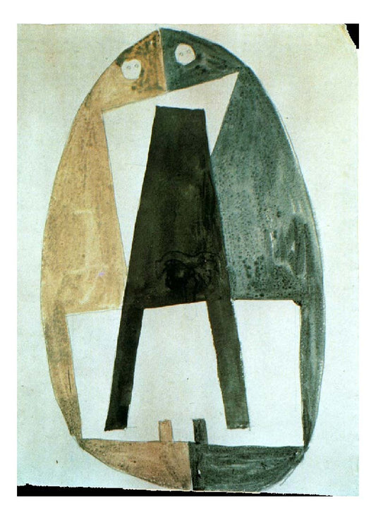 1920 Composition2 by Pablo Picasso, vintage artwork, 16x12"(A3) Poster
