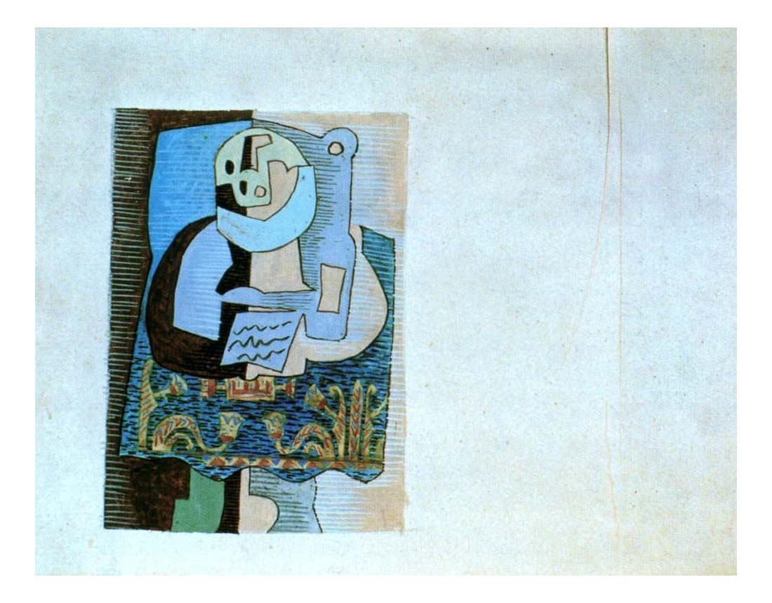 1920 Compotier et bouteille sur un gueridon by Pablo Picasso, vintage artwork, 16x12"(A3) Poster
