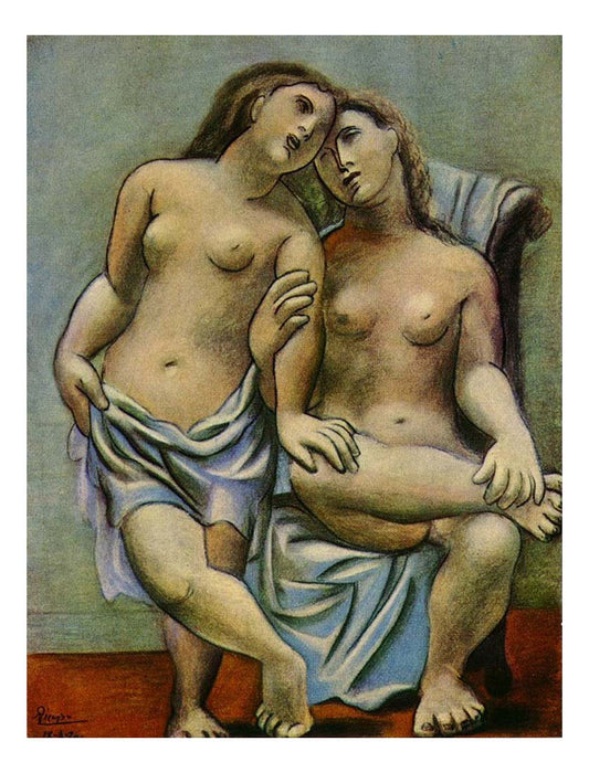 1920 Deux femmes nues1 by Pablo Picasso, vintage artwork, 16x12"(A3) Poster