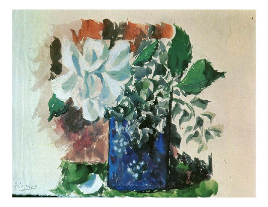 1920 Fleurs by Pablo Picasso, vintage artwork, 16x12"(A3) Poster