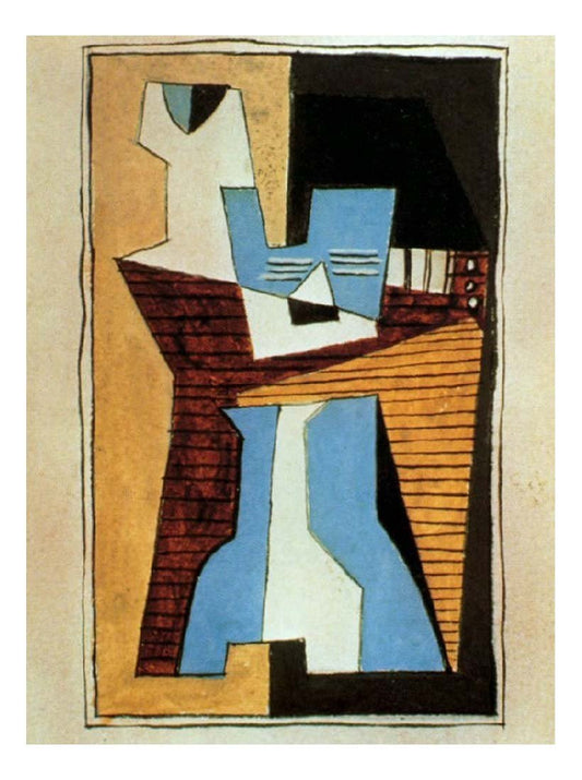 1920 Guitare et compotier sur une table by Pablo Picasso, vintage artwork, 16x12"(A3) Poster