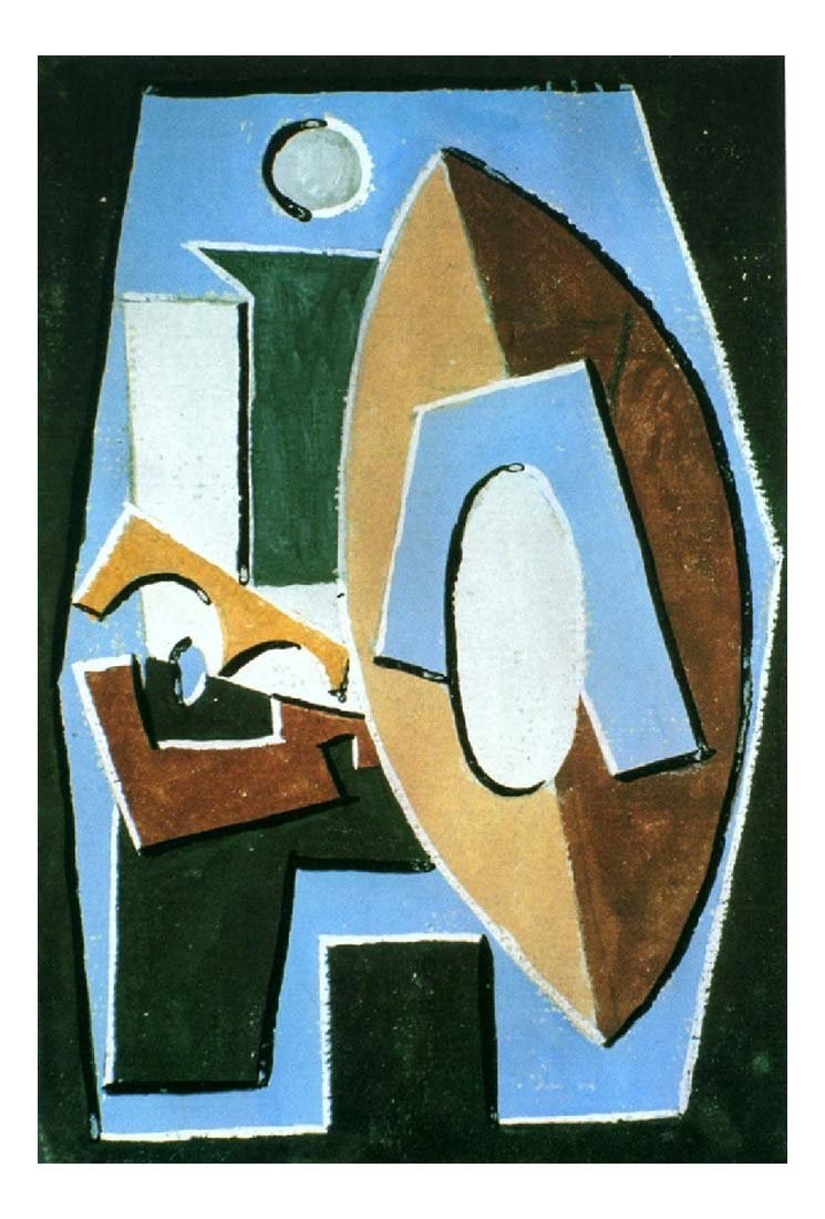 1920 Joueur de guitare by Pablo Picasso, vintage artwork, 16x12"(A3) Poster