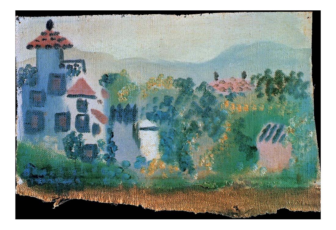 1920 Maison by Pablo Picasso, vintage artwork, 16x12"(A3) Poster