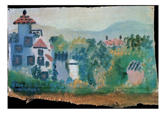 1920 Maison by Pablo Picasso, vintage artwork, 16x12"(A3) Poster