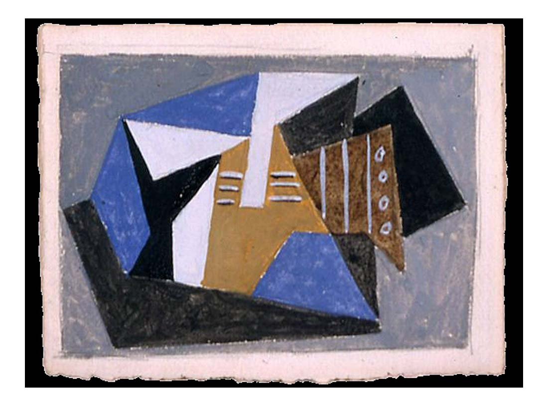 1920 Nature morte, musique by Pablo Picasso, vintage artwork, 16x12"(A3) Poster