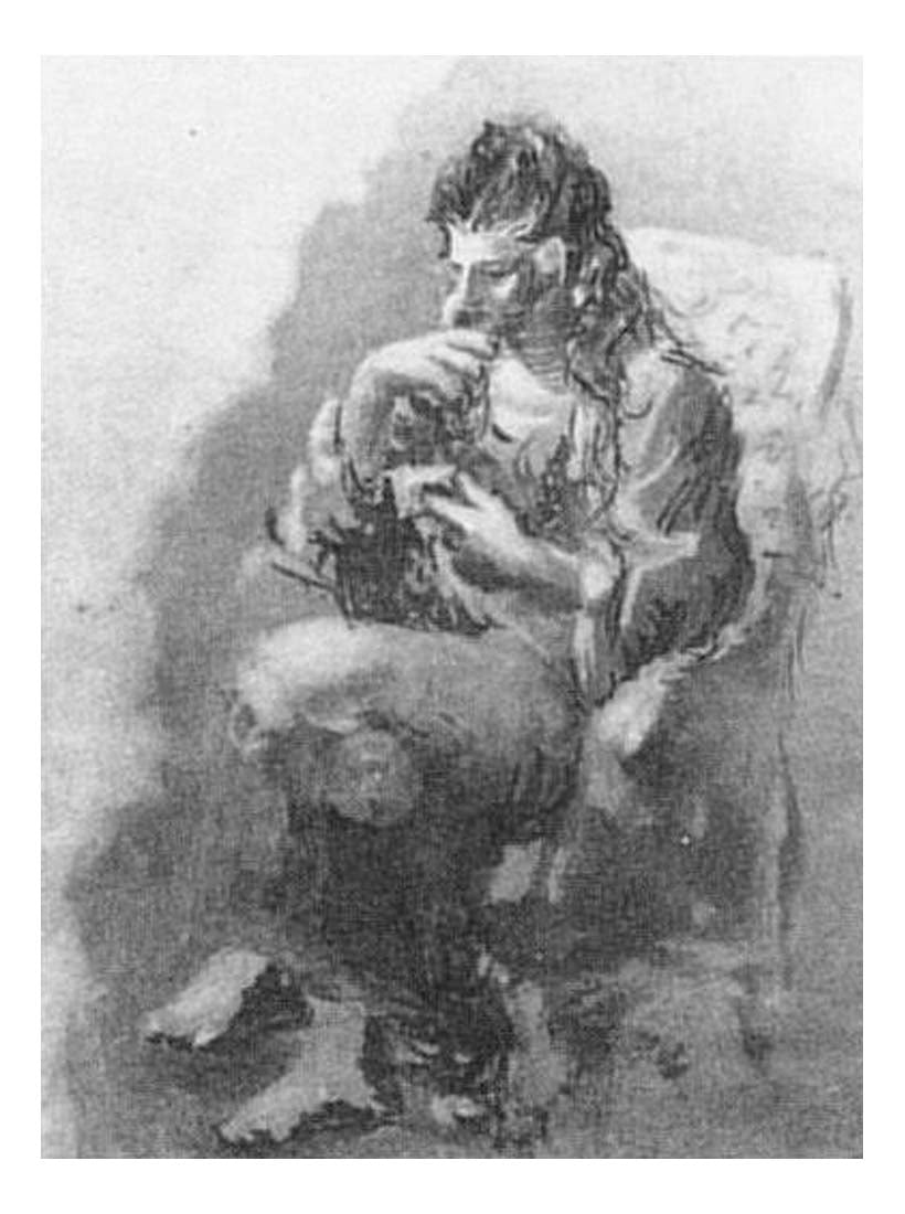 1920 Olga lisant assise dans un fauteuil1 by Pablo Picasso, vintage artwork, 16x12"(A3) Poster