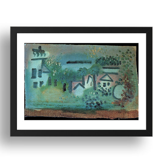 1920 Paysage (1920 Landscape), vintage artwork by Pablo Picasso, A3 Size Reproduction Poster Print in 17x13" Black Frame