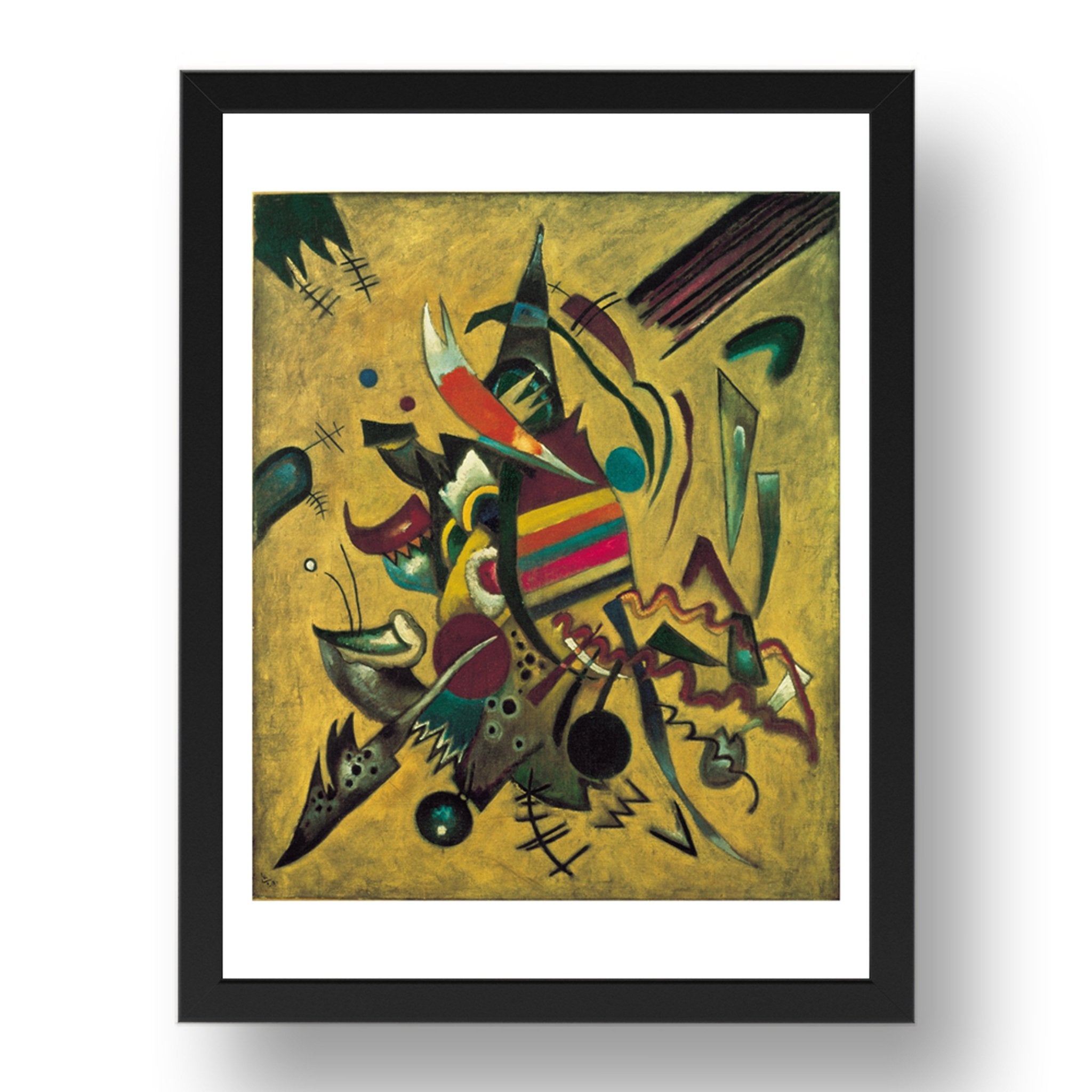 1920 points by Wassily Kandinsky, 17x13" Frame