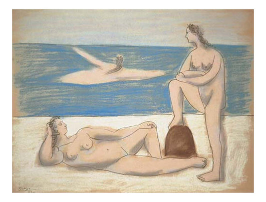 1920 Trois baigneuses1 by Pablo Picasso, vintage artwork, 16x12"(A3) Poster