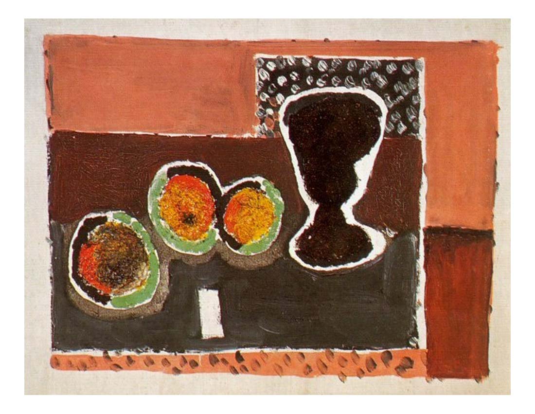 1920 Verre et pomme by Pablo Picasso, vintage artwork, 16x12"(A3) Poster