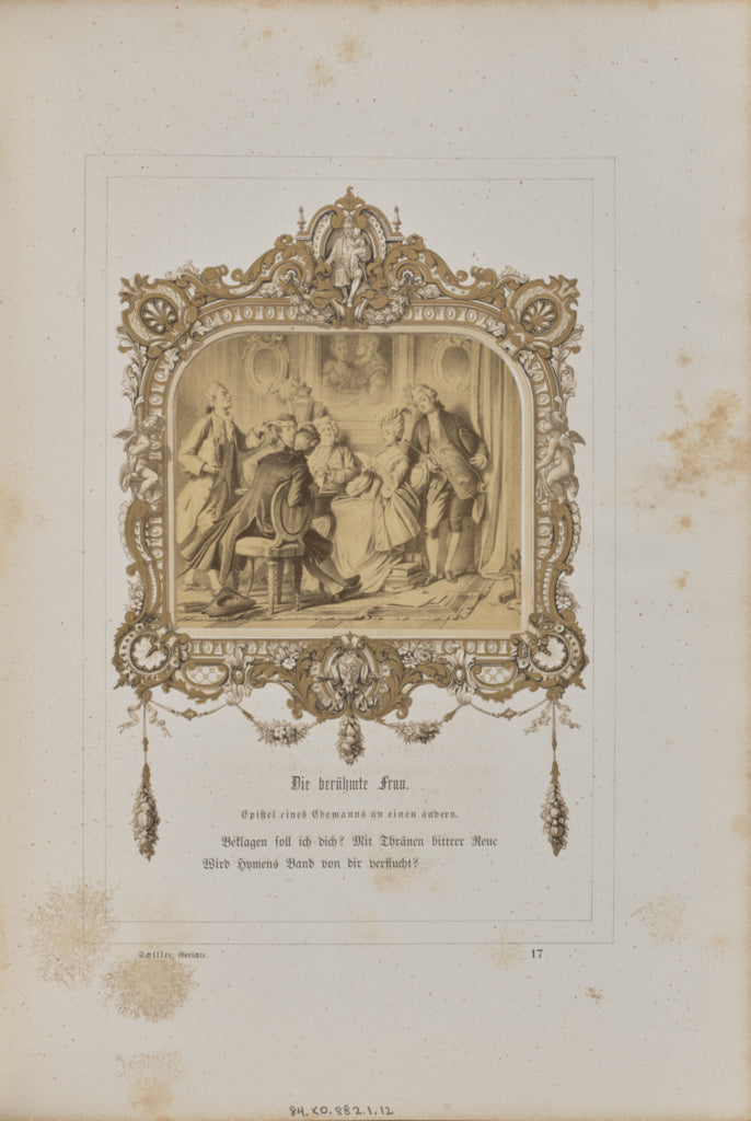 Josef Albert:Die berühmte Frau, Poster Print Wall Art