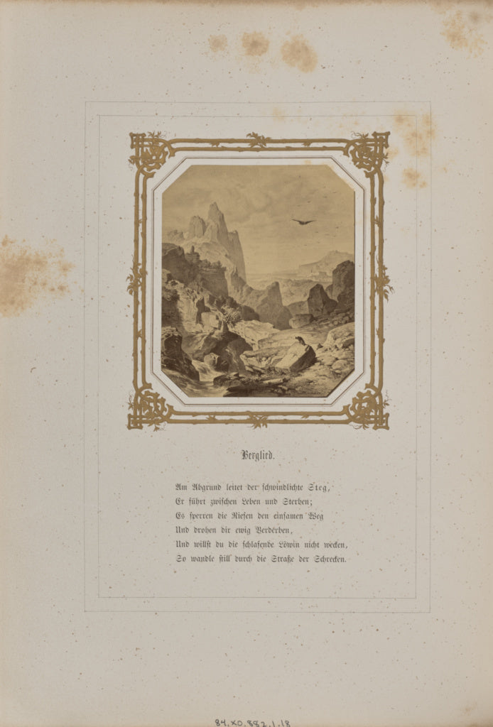 Josef Albert:Berglied, Poster Print Wall Art