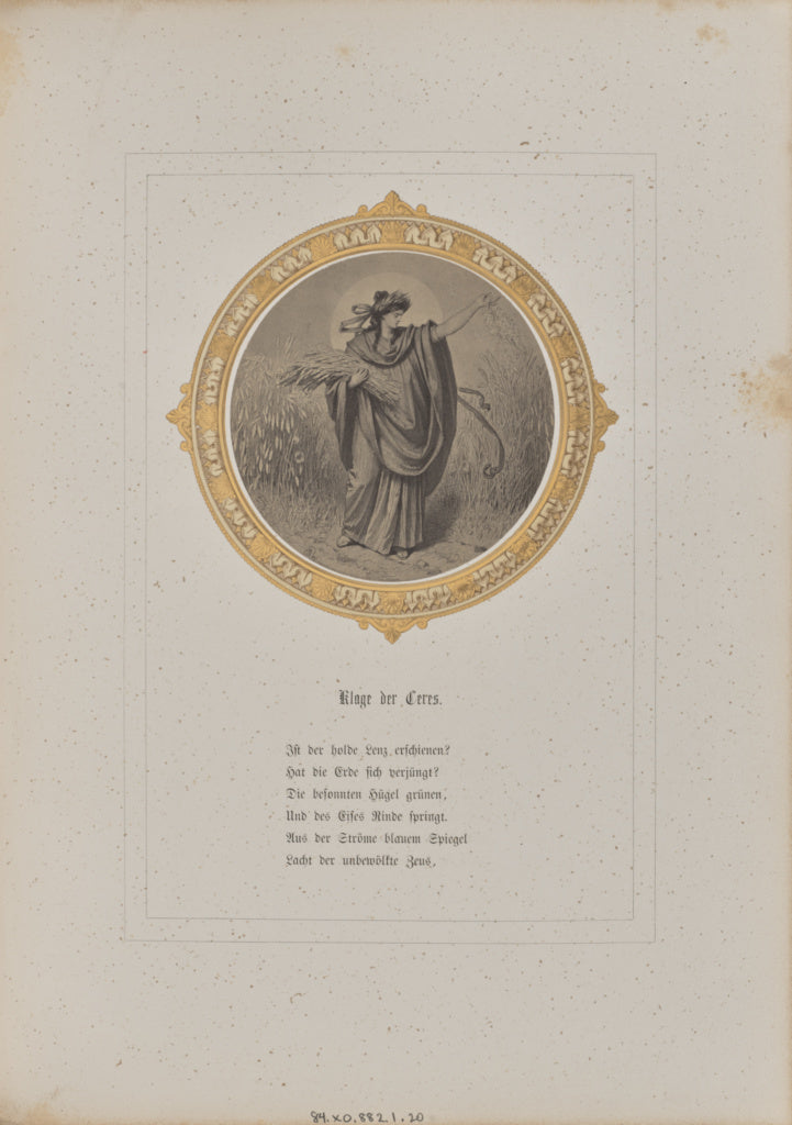 Josef Albert:Klage der Ceres, Poster Print Wall Art