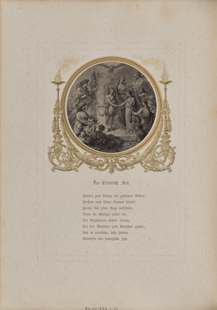Josef Albert:Das Eleusische Fest,16x12