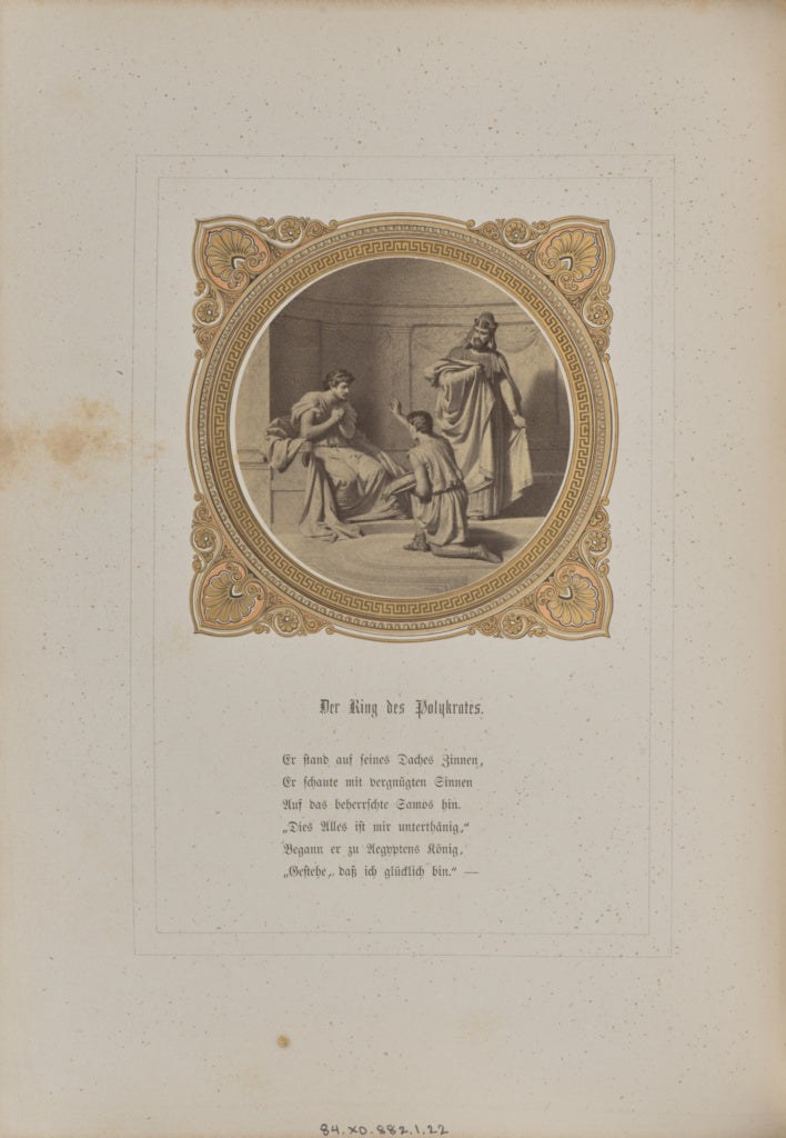 Josef Albert:Die Ring des Polykrates, Poster Print Wall Art