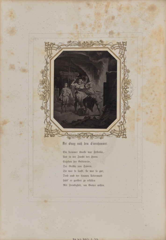 Josef Albert:Der Gang nach dem Eisenhammer, Poster Print Wall Art