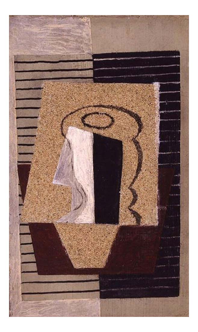 1921 Composition avec verre by Pablo Picasso, vintage artwork, 16x12"(A3) Poster