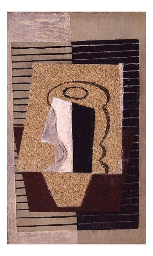 1921 Composition avec verre by Pablo Picasso, vintage artwork, 16x12"(A3) Poster