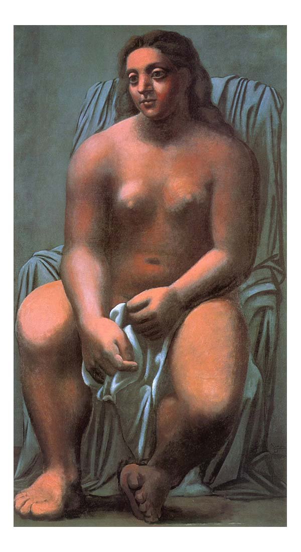 1921 Grande baigneuse by Pablo Picasso, vintage artwork, 16x12"(A3) Poster