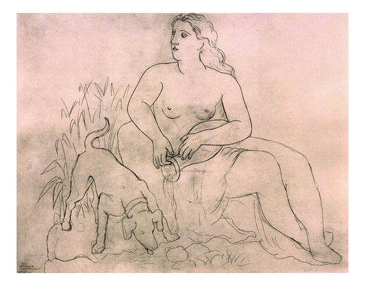 1921 La source by Pablo Picasso, vintage artwork, 16x12"(A3) Poster