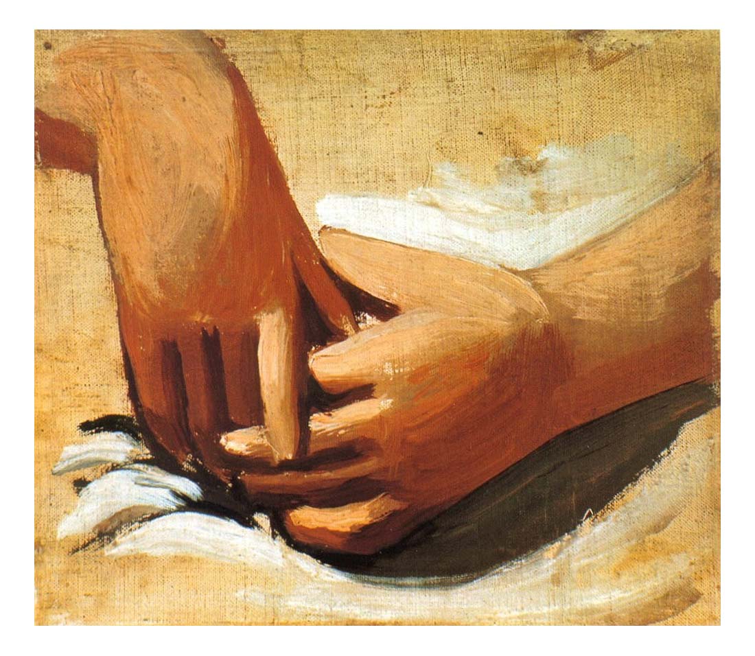 1921 Mains ensemble by Pablo Picasso, vintage artwork, 16x12"(A3) Poster