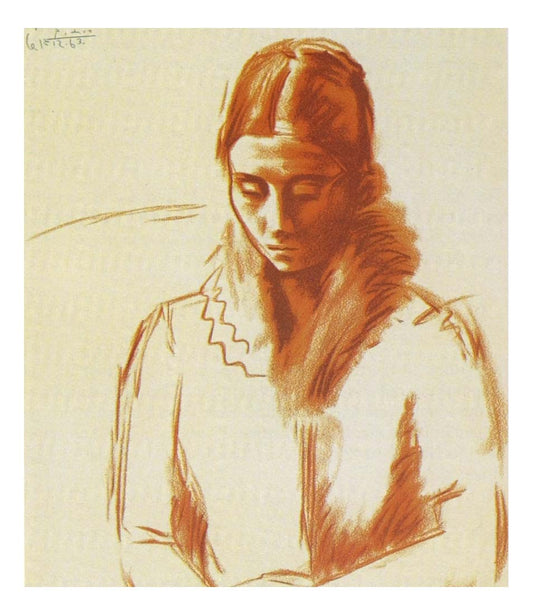 1921 Portrait d'Olga4 by Pablo Picasso, vintage artwork, 16x12"(A3) Poster