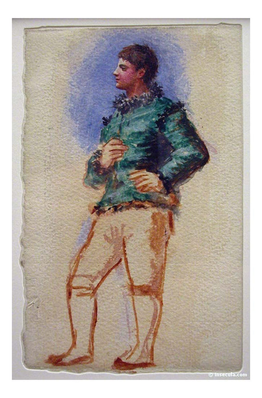 1922 Acrobate by Pablo Picasso, vintage artwork, 16x12"(A3) Poster