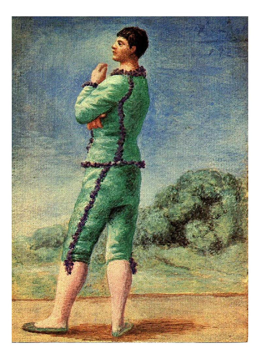 1922 Acrobate en vert by Pablo Picasso, vintage artwork, 16x12"(A3) Poster