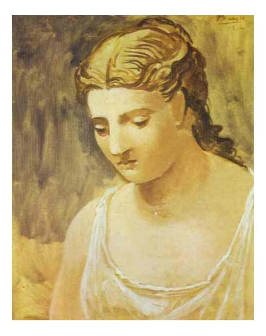 1922 Buste de femme by Pablo Picasso, vintage artwork, 16x12"(A3) Poster