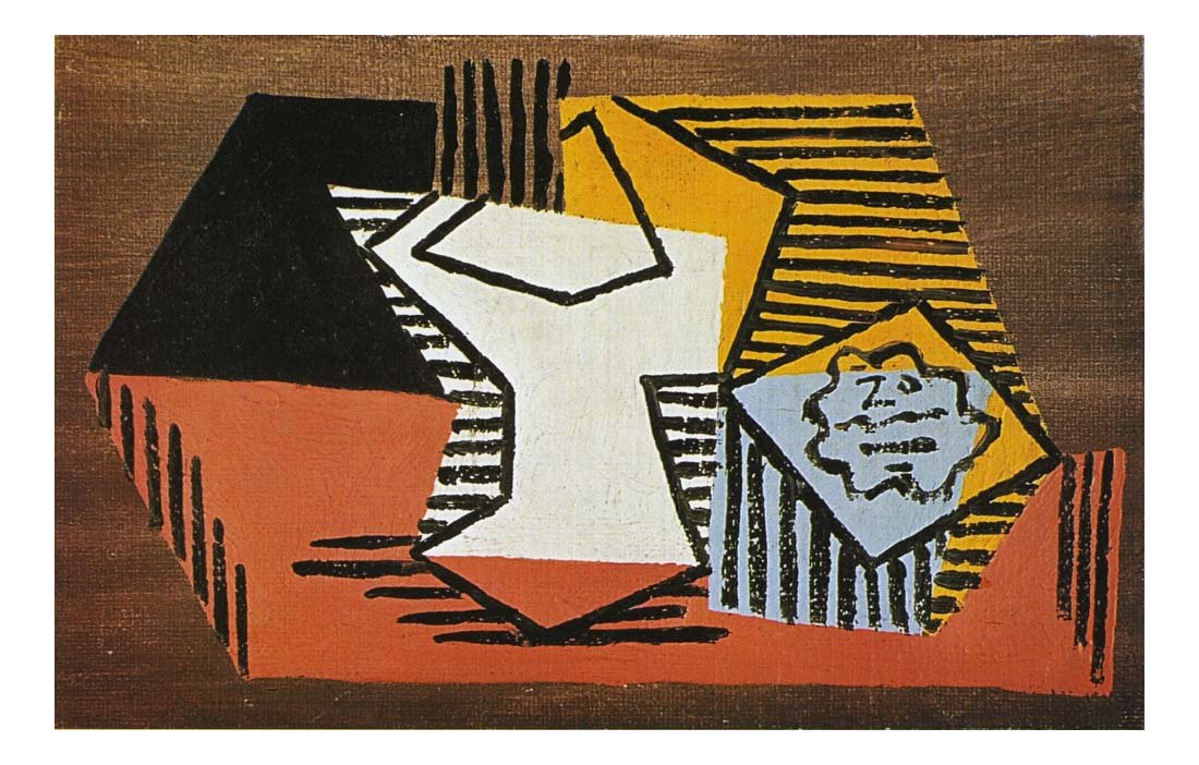 1922 Compotier et paquet de tabac1 by Pablo Picasso, vintage artwork, 16x12"(A3) Poster