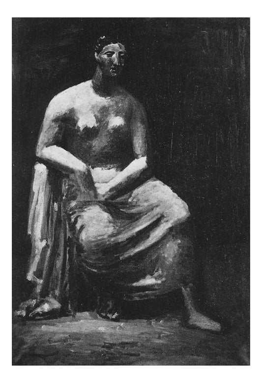 1922 Femme dans un fauteuil by Pablo Picasso, vintage artwork, 16x12"(A3) Poster