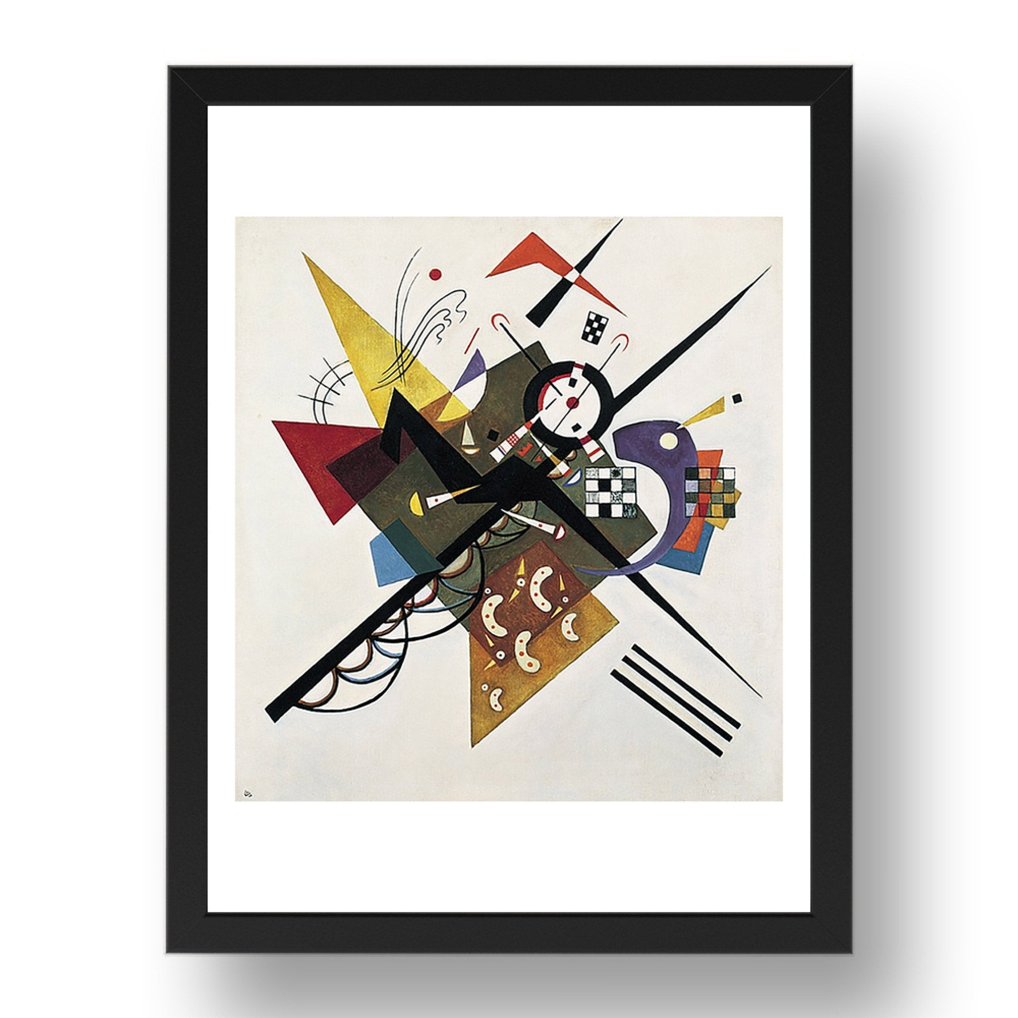 1923 on white ii by Wassily Kandinsky, 17x13" Frame