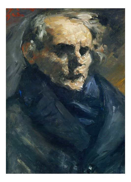 1923 Lovis Corinth - Portrait of the painter Bernt Gronvold-Vintage Artwork, 16x12"(A3) Poster Print