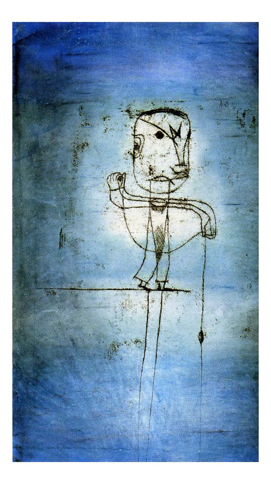 1924 Paul Klee - The fisherman-Vintage Artwork, 16x12"(A3) Poster Print