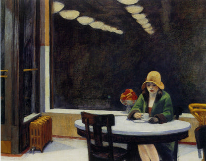 AUTOMAT: classic art by Edward-Hopper  Framed Art Poster