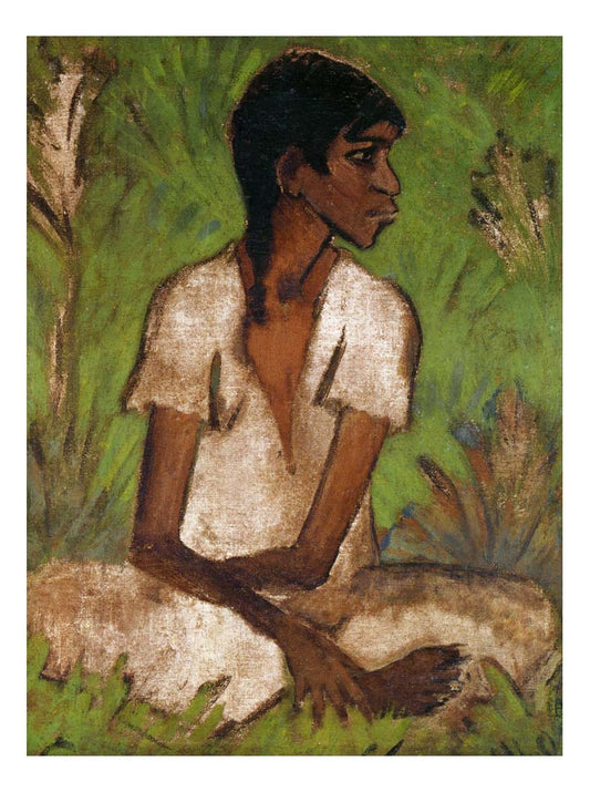 1930 Otto Mueller - Gypsy Women -Vintage Artwork, 16x12"(A3) Poster Print