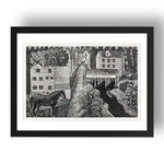 1936c Hull's Mill by Eric Ravilious, 17x13" Frame