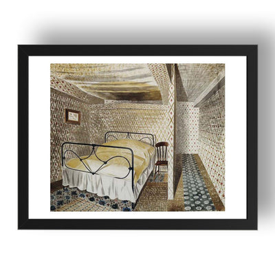 1939 A Farmhouse Bedroom watercolour by Eric Ravilious, 17x13" Frame