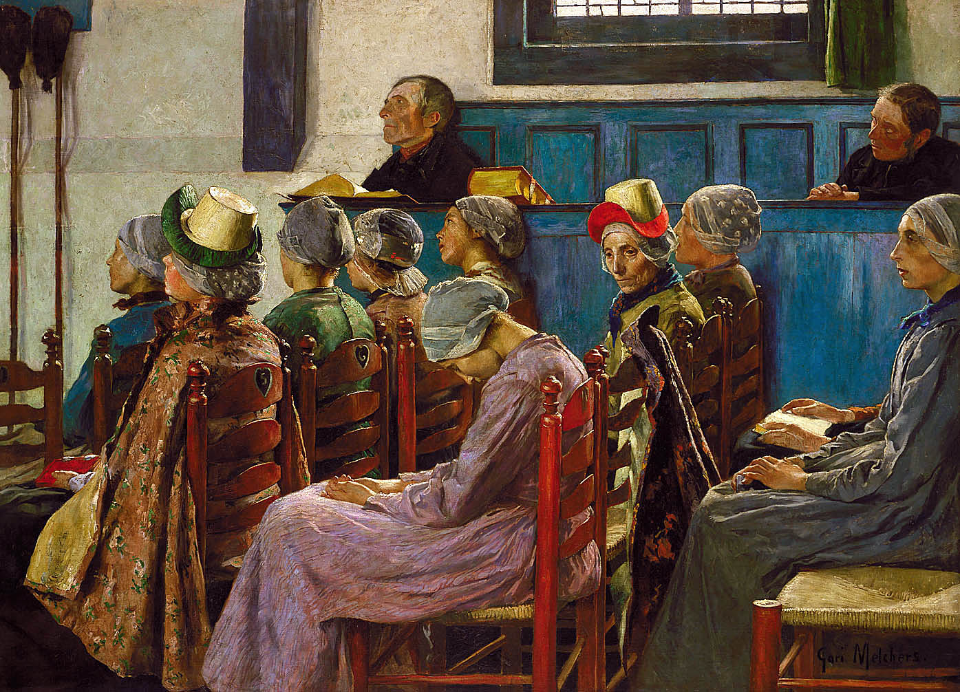Gari Melchers:The Sermon,16x12"(A3)Poster