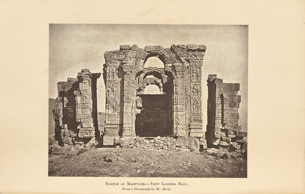 John Burke:Temple of Marttand - View Looking East, Poster Print Wall Art