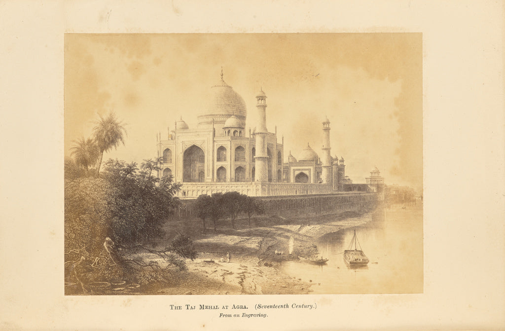 Unknown maker:The Taj Mehal at Agra, Poster Print Wall Art