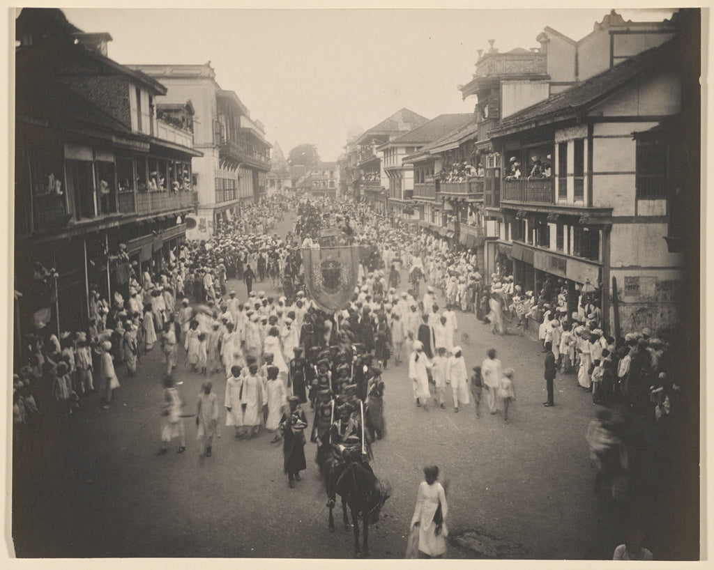 Unknown:Lord Tawhurst's Arrival Procession through Lord Harr, Poster Print Wall Art