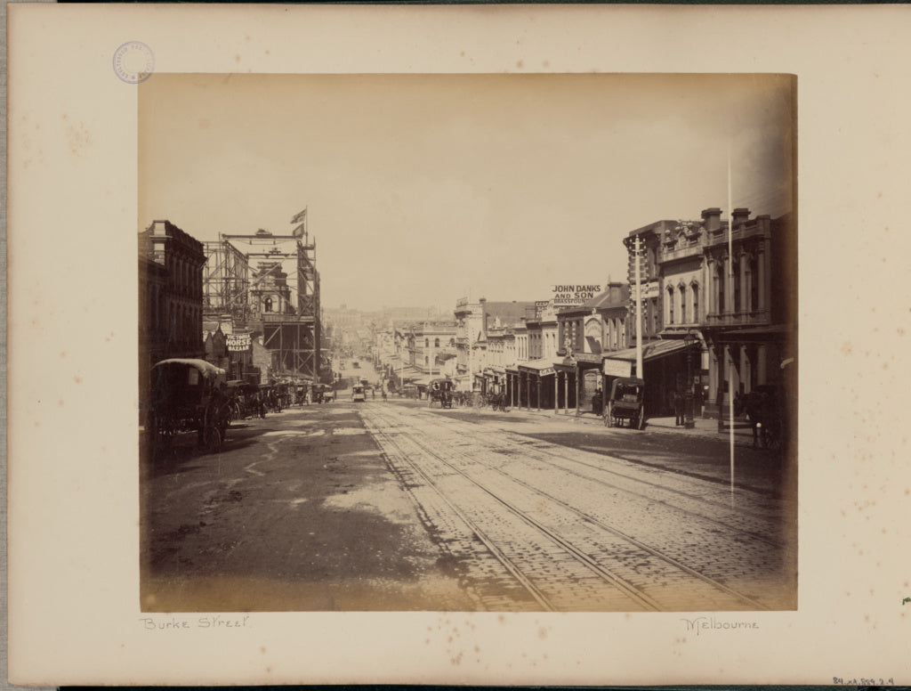 Charles Bayliss:Burke Street, Poster Print Wall Art