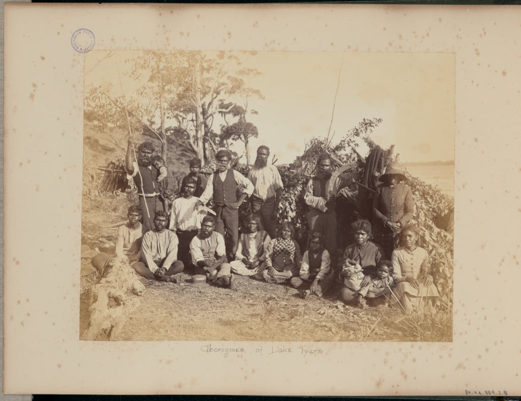 Charles Bayliss:Aborigines of Lake Tyers, Poster Print Wall Art