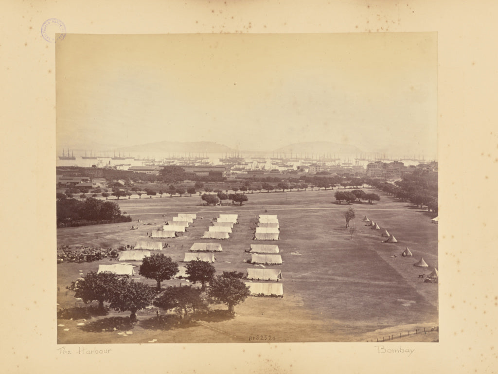 Bourne & Shepherd:The Harbour. Bombay, Poster Print Wall Art