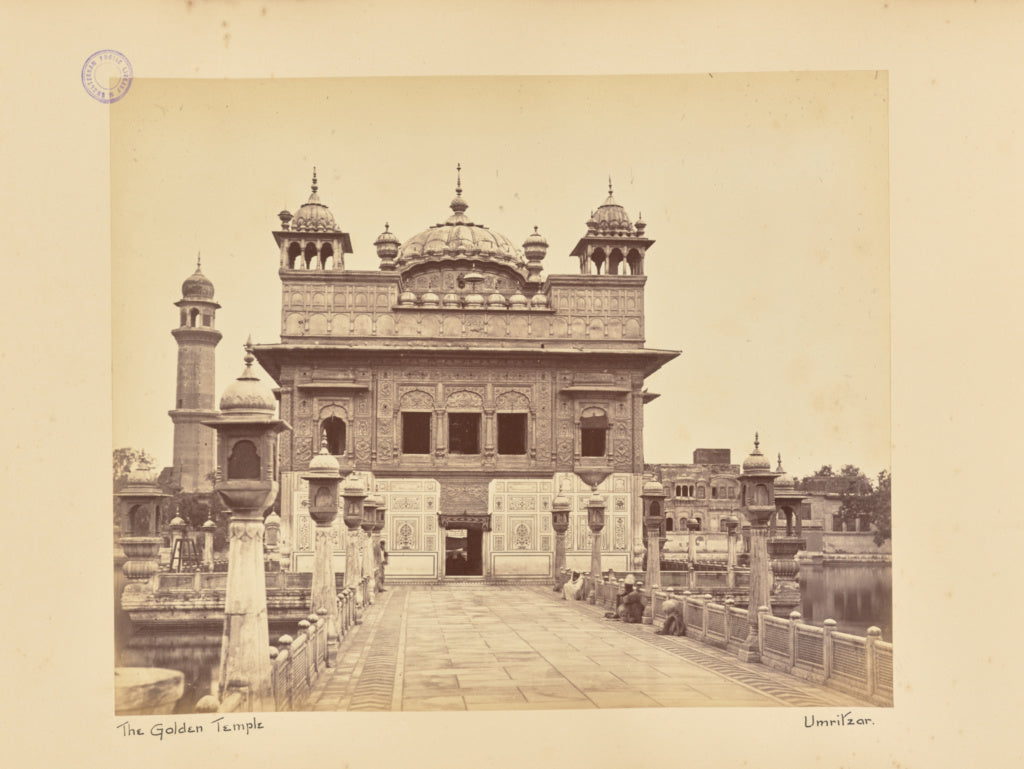 Samuel Bourne:The Golden Temple. Umritzar, Poster Print Wall Art